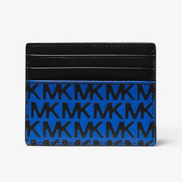 🆕 Michael Kors Greyson Logo Leather Card Case - Picture 3 of 3